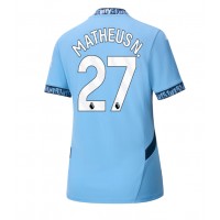 Manchester City Matheus Nunes #27 Replika Hemmatröja Dam 2024-25 Kortärmad